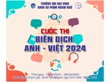  Thông báo khởi động cuộc thi Biên dịch Anh - Việt 2024 